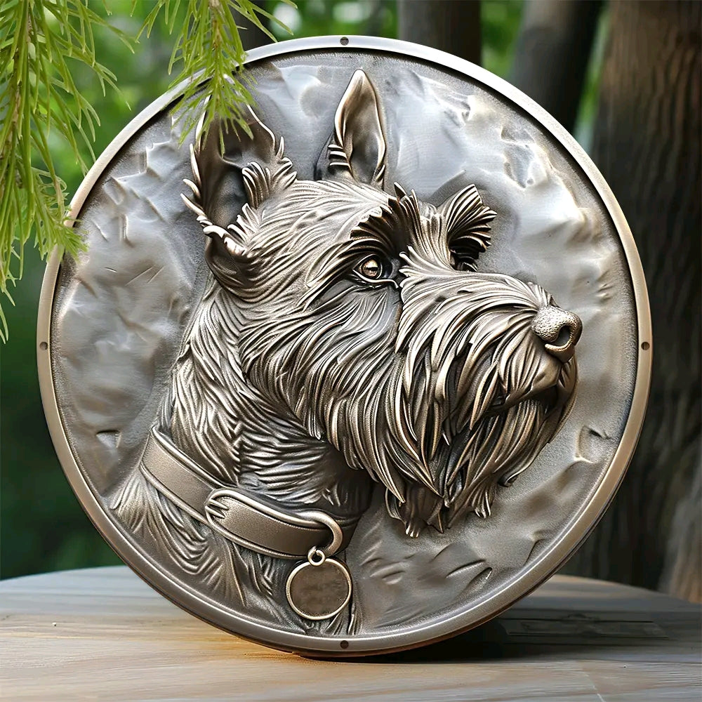 Scottish Terrier 3D Metal Sign