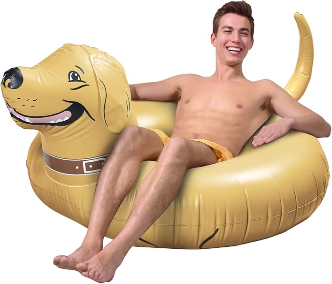 Golden Retriever Inflatable Raft