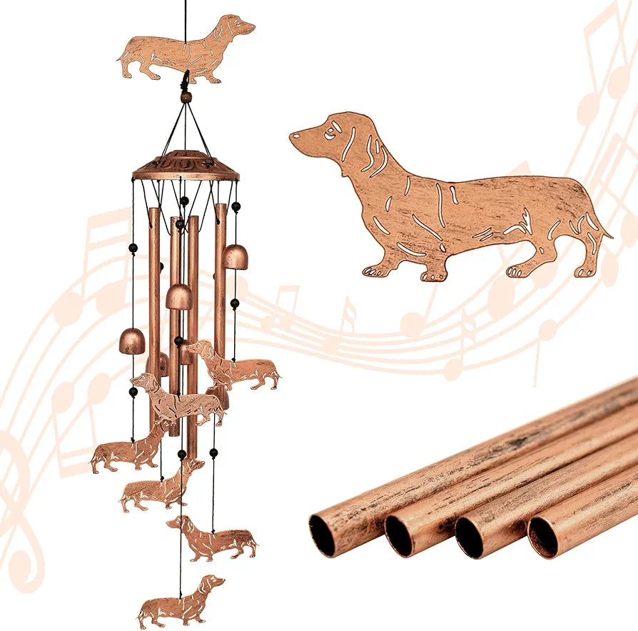 Dachshund Wind Chimes By Havanex