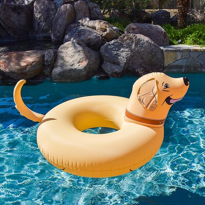 Golden Retriever Inflatable Raft