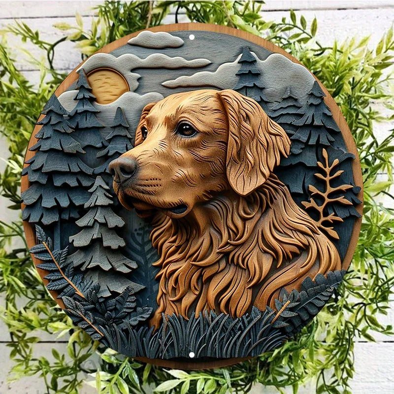 Golden Retriever Wall Decor Sign