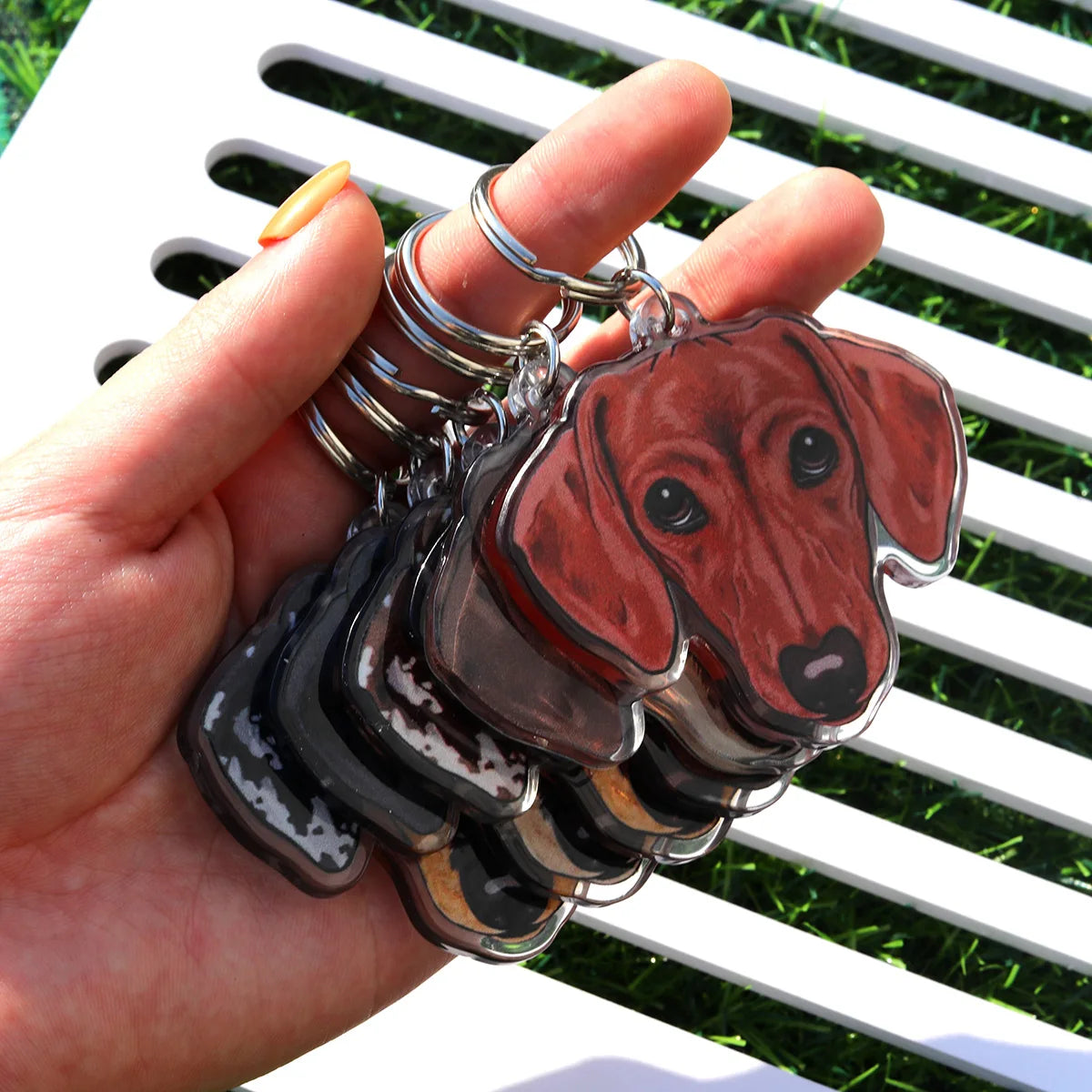 Dachshund Face Keychain By Havanex