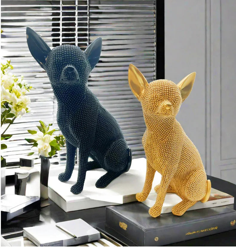 Handmade dog Statue