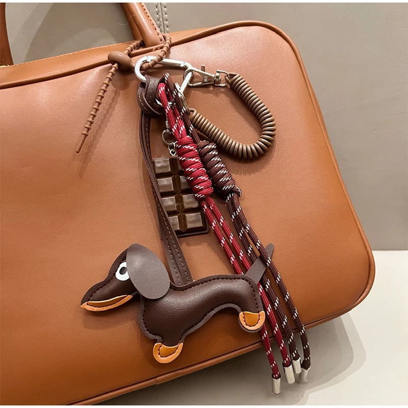 Dachshund Keychain Set with Food Charms