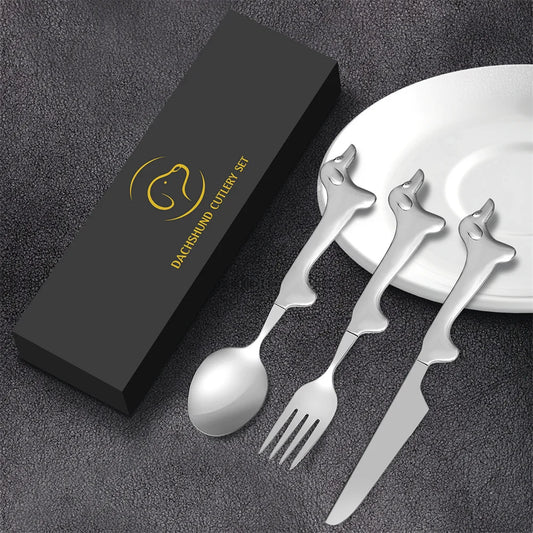 Dachshund Cutlery Set