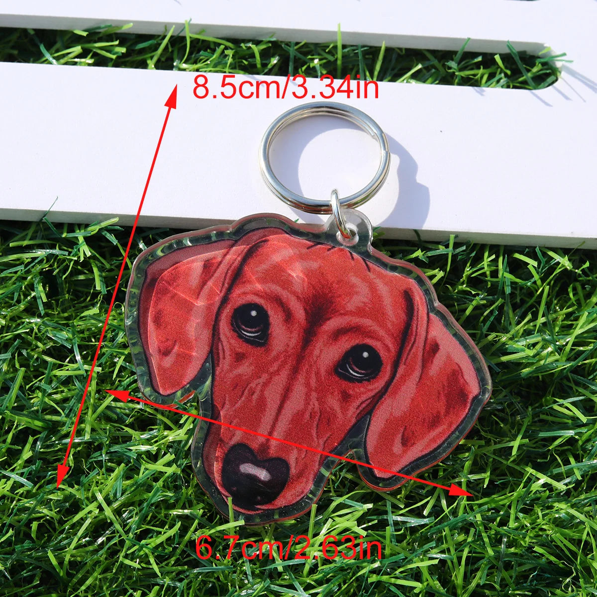 Dachshund Face Keychain By Havanex