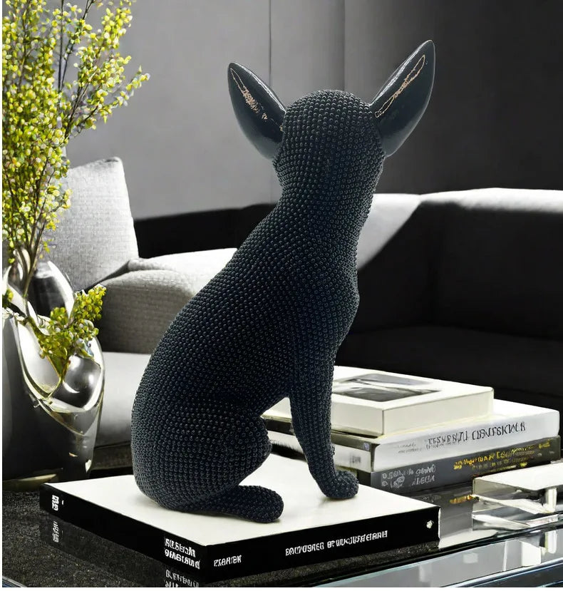 Handmade dog Statue