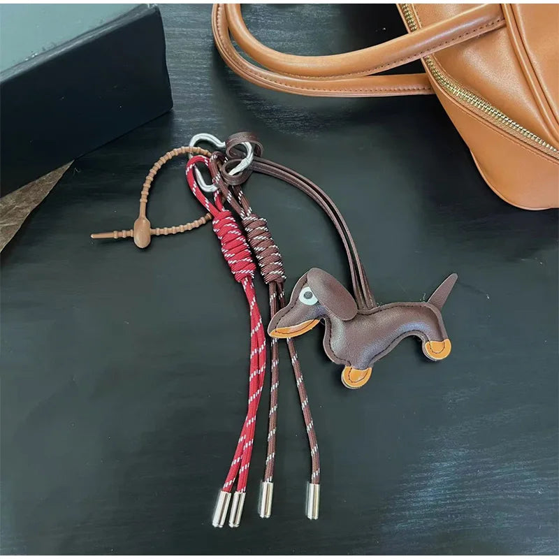 Dachshund Keychain Set with Food Charms