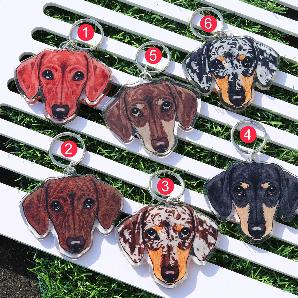 Dachshund Face Keychain By Havanex