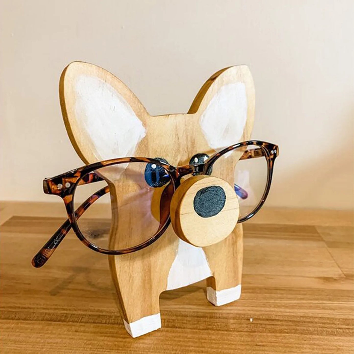 Corgi Wooden Glasses Holder By Havanex