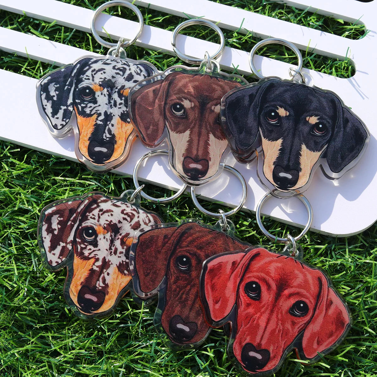 Dachshund Face Keychain By Havanex