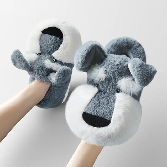 Fluffy Schnauzer Slippers By Havanex