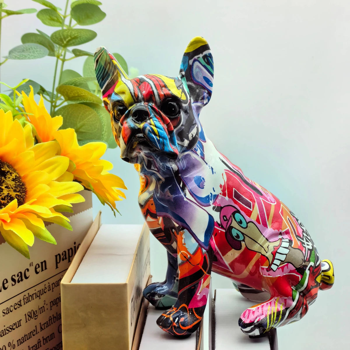 French Bulldog Graffiti Statue