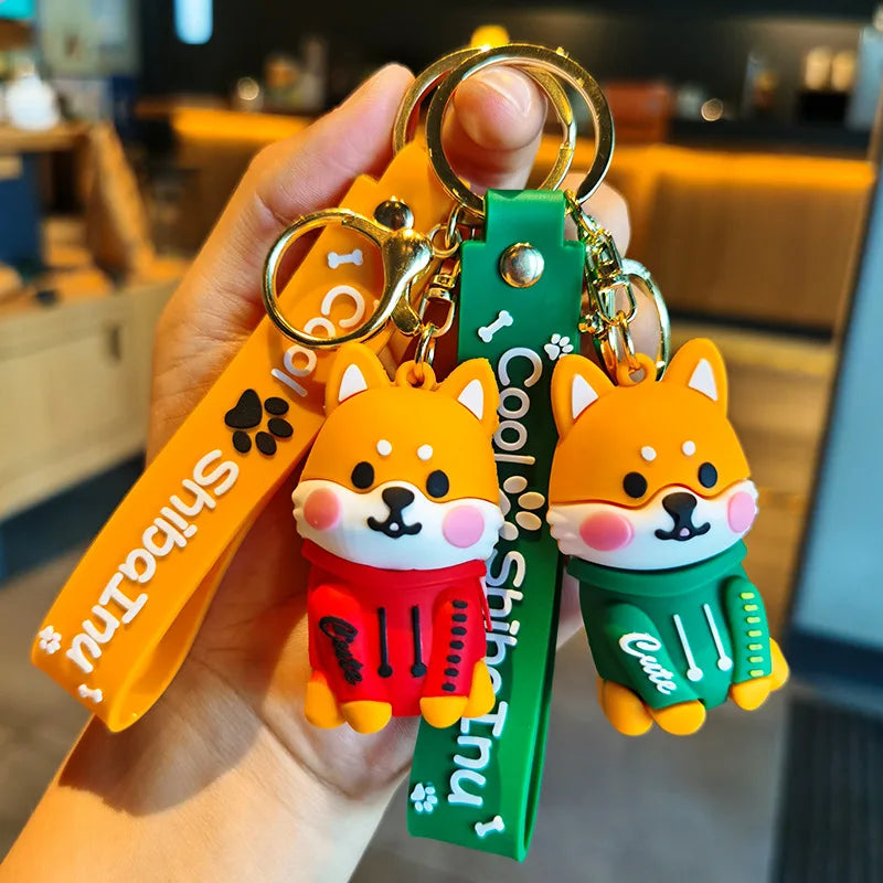 Cartoon Shiba Inu Keychain