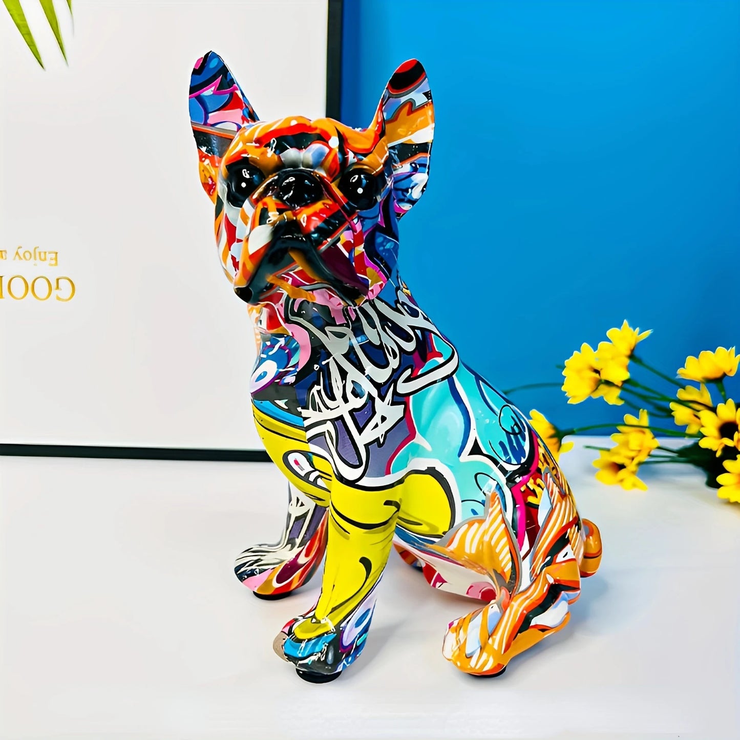 French Bulldog Graffiti Statue