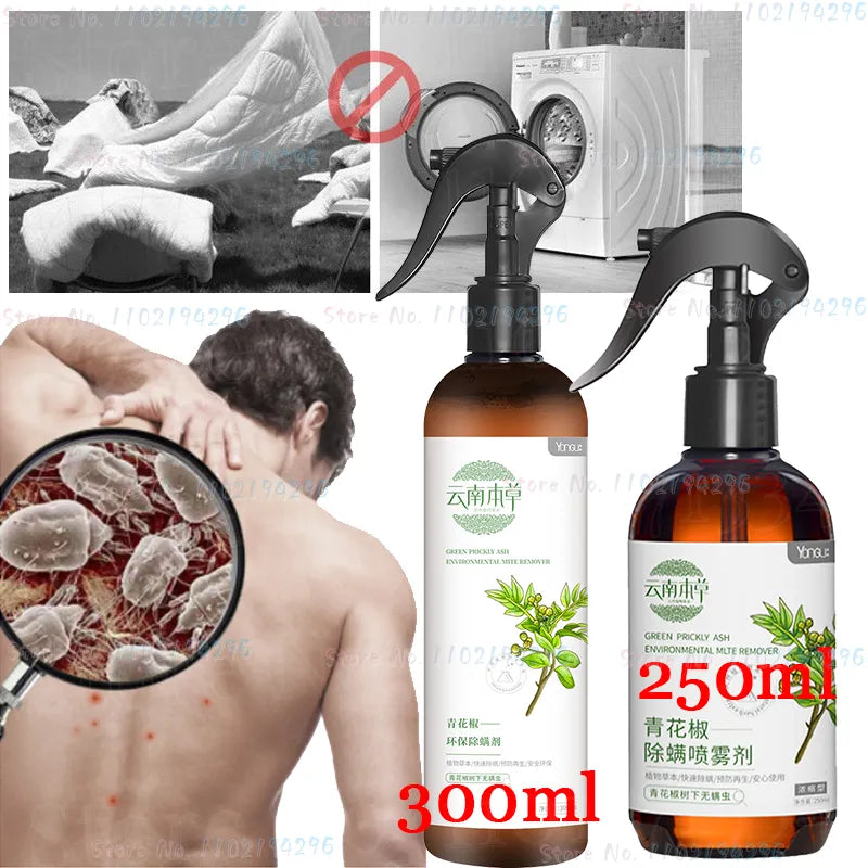 250ml/300ml Natural Plant Mite Removal Spray Bed Bug Elimination Pillow Sheet Sofa Pet Deodorant Eliminator Mites Elimination