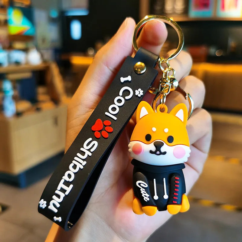 Cartoon Shiba Inu Keychain