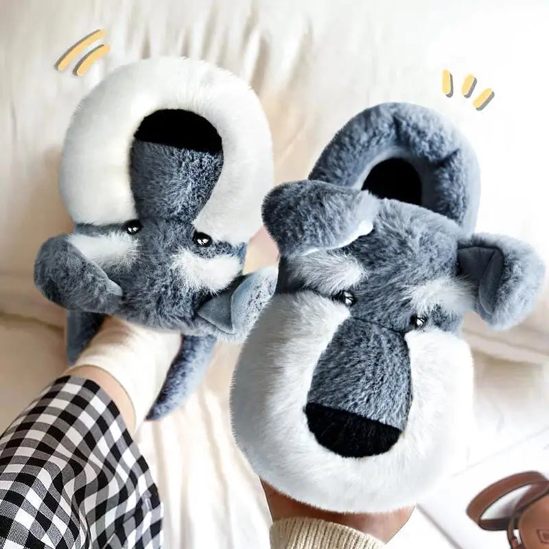 Fluffy Schnauzer Slippers By Havanex