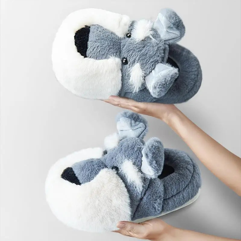 Fluffy Schnauzer Slippers By Havanex