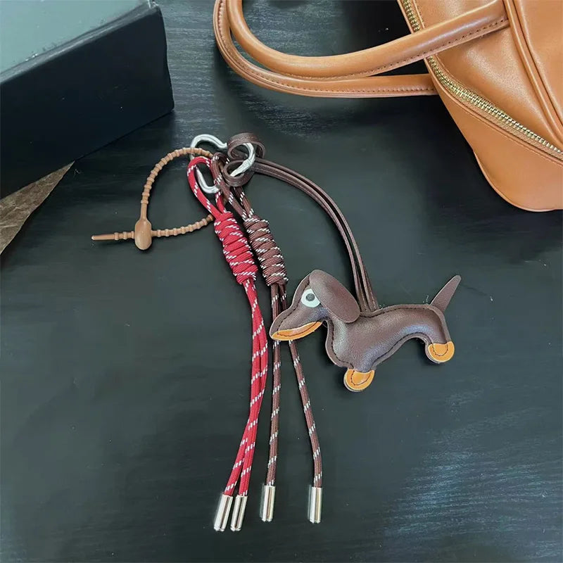 Dachshund Keychain Set with Food Charms