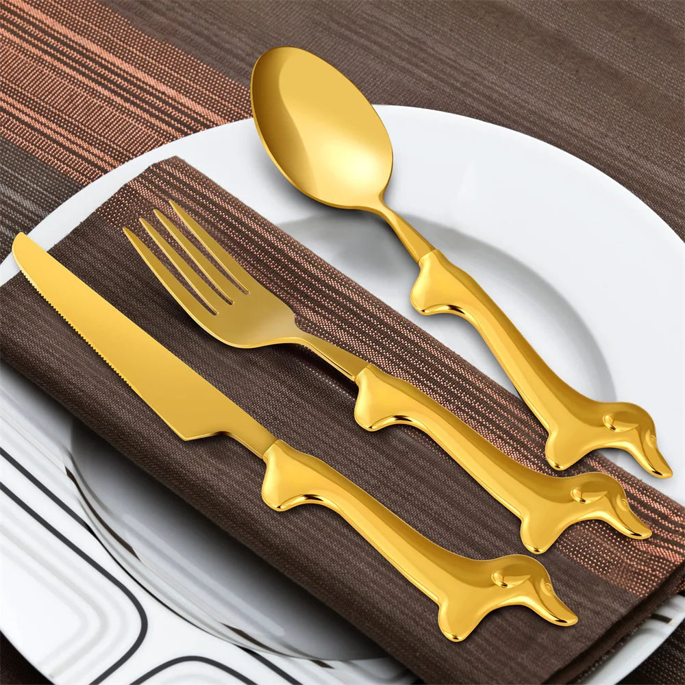 Dachshund Cutlery Set