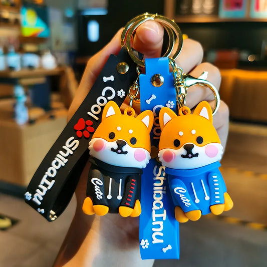 Cartoon Shiba Inu Keychain