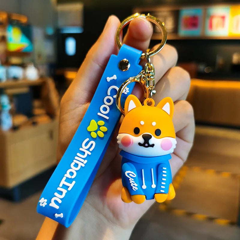 Cartoon Shiba Inu Keychain