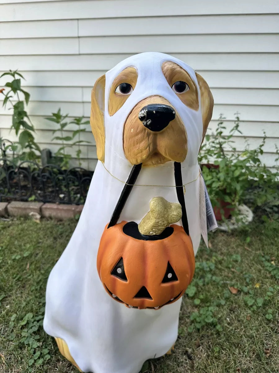 Golden Retriever Halloween Lamp 2024