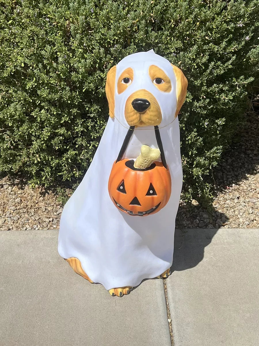 Golden Retriever Halloween Lamp 2024