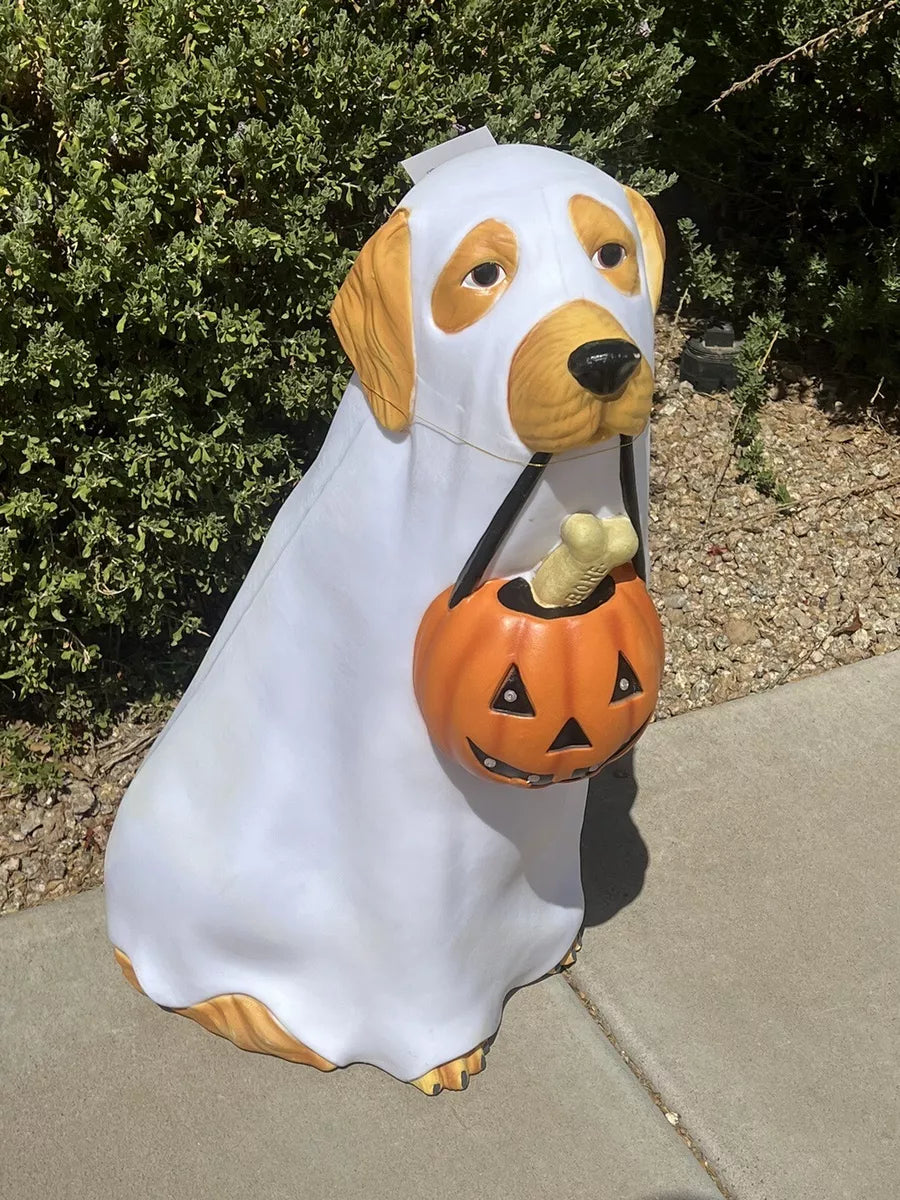 Golden Retriever Halloween Lamp 2024