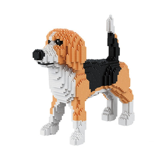 Modèle 3D de Beagle | Jouet de construction en mini briques