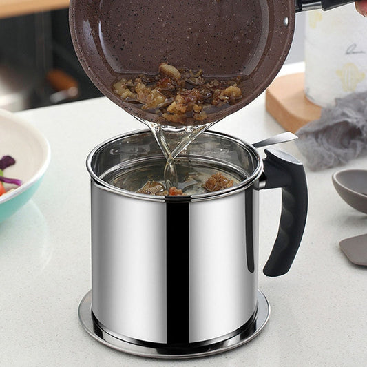 Stainless Steel Oil Grease Strainer Jug