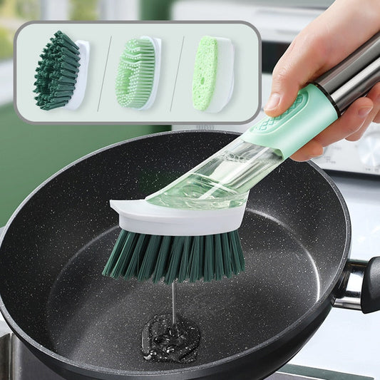 Dish Soap Dispensing Sponge Brush