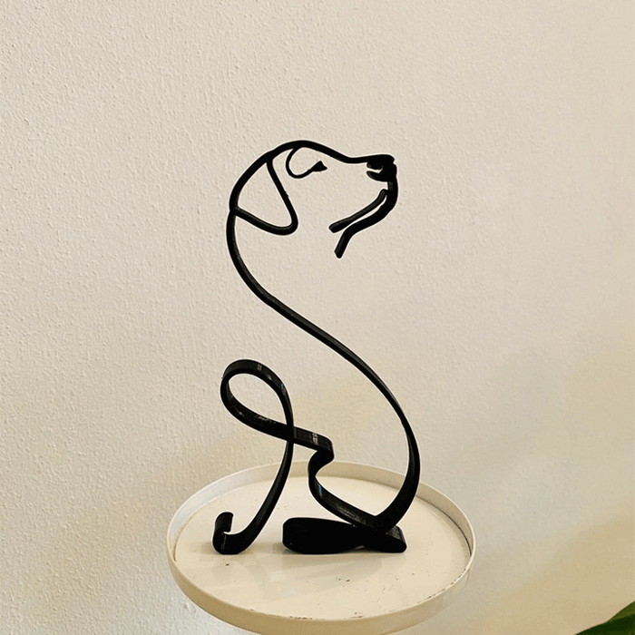 Dog Metal Sculpture