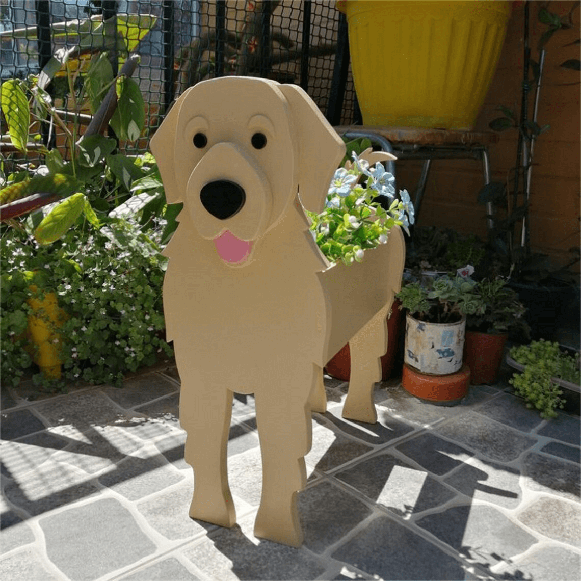 Garden Decor | Dog Flower Planter